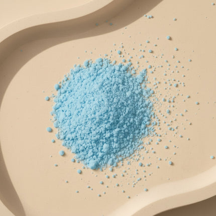 Cerulean Serenity coconut milk mineral bath soak with blue sea crystals